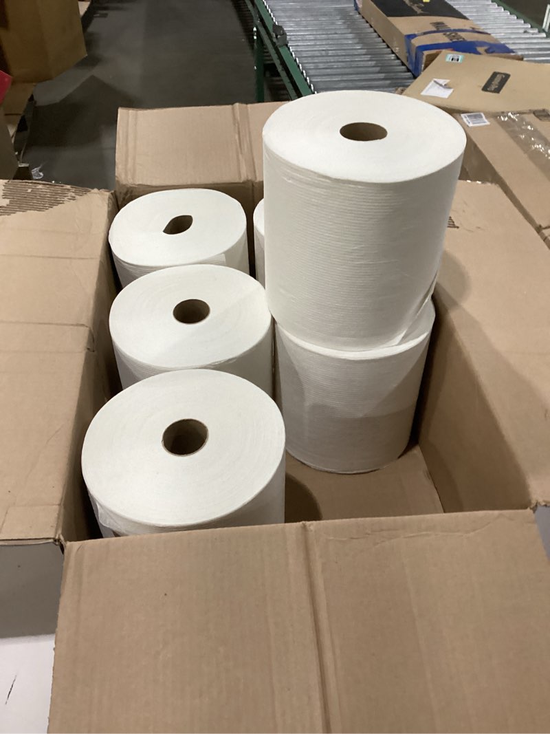Condition photo showing New/Like New for Scott Essential Plus Hard Roll Towels 8  x 600 ft  1.75  Core dia  White  6 Rolls/CT