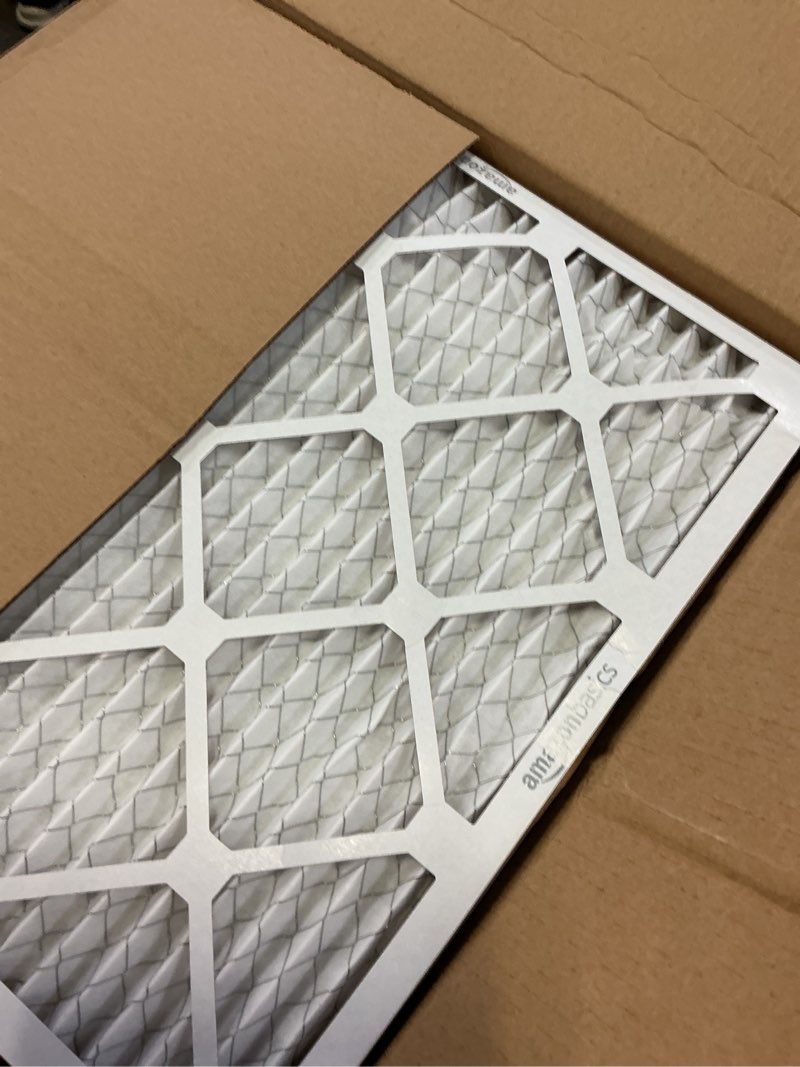 Condition photo showing Good Condition for Amazon Basics 20x20x1 Air Filter 6 Pack, MERV 11 AC Furnace Filters (Actual Size: 19.75 x 19.75 x .75) 20x20x1 Merv 11