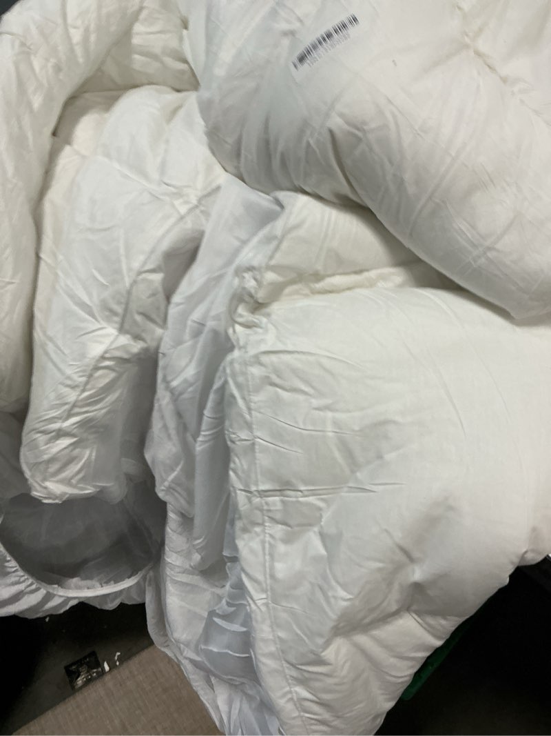 Condition photo showing As Is for COONP King Mattress Topper, Extra Thick Pillowtop, Cooling Plush Mattress Pad Cover Cotton Top Bed Topper Protector with 8-21 Inch Deep Pocket White King