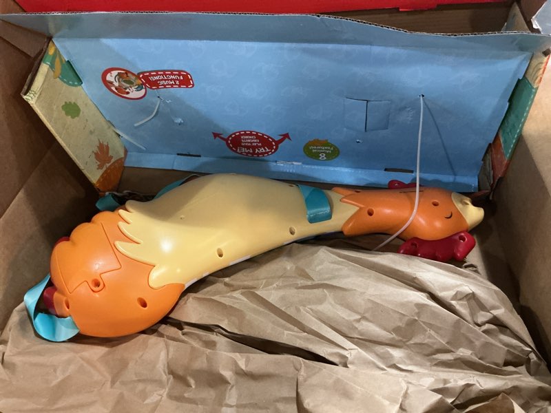 Condition photo showing As Is for sunny days entertainment acorn avenue musical chicken guitar, toddler musical instruments, percussion instruments toy for kids, baby, preschool educational musical toys for boys and girls