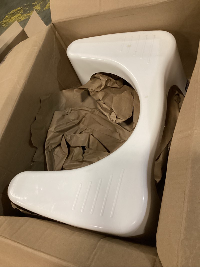 Condition photo showing Good Condition for squatty potty simple curve bathroom toilet stool 7" white