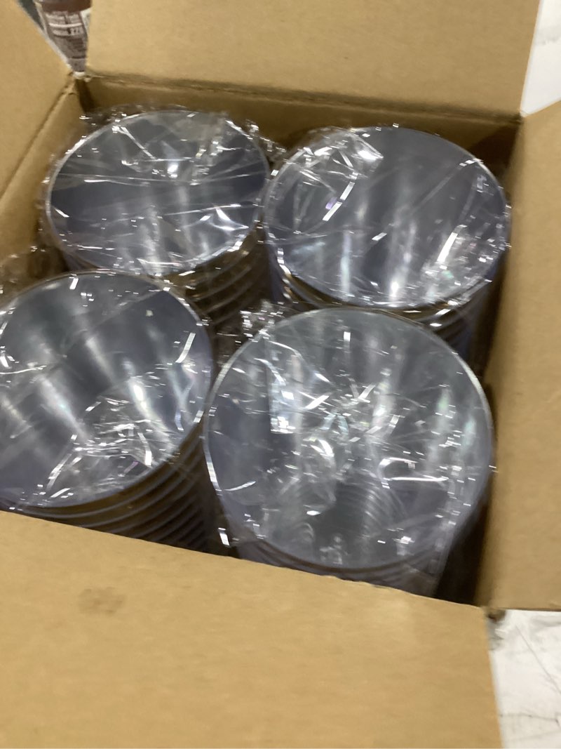 Condition photo showing As Is for i00000 100pcs gold plastic cups,10 oz clear plastic cups with gold trim, beer mugs?disposable hard cup for party, premium cup perfect for wedding & party 10-gold-100