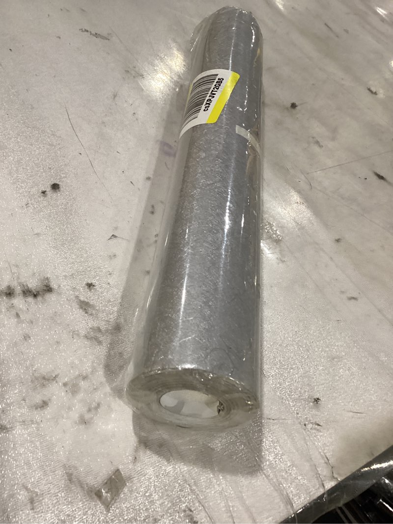 Condition photo showing Good Condition for Abyssaly Silver Grey Wallpaper Embossed Self Adhesive Peel and Stick Removable Home Decoration Vinyl Cabinet Countertops Furniture Countertop Shelf Paper Silk Wallpaper 15.7" X 393.7" 15.7" x 393.7" Silver