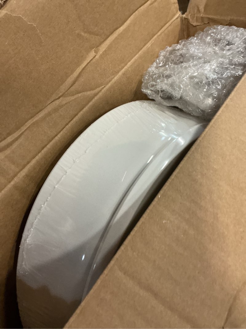 Condition photo showing New/Like New for KOHLER 25875-0 Hyten 3" Height, Elevated Soft Close Elongated Toilet Seat, Contoured Seat with Grip-Tight Bumpers, Quick-Attach Hardware, No Slam Toilet Seat, White White Elongated