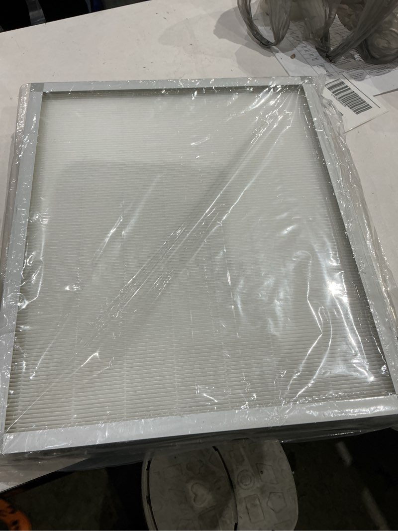 Condition photo showing Good Condition for filter for air scrubbers & purifiers 2 packs ))model: f301h filter  size:483*404*(50+5)  filter rating:h13  init p.drop:?60pa±10%  vol:500cfm  s/n:c00b033a-1801-001  -0458  leak test:passed scan
