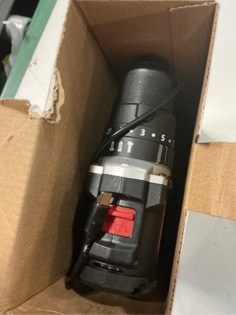 Condition photo showing Good Condition for hyper tough 20v brushless 1/2-inch 2-speed cordless hammer drill battery & charger