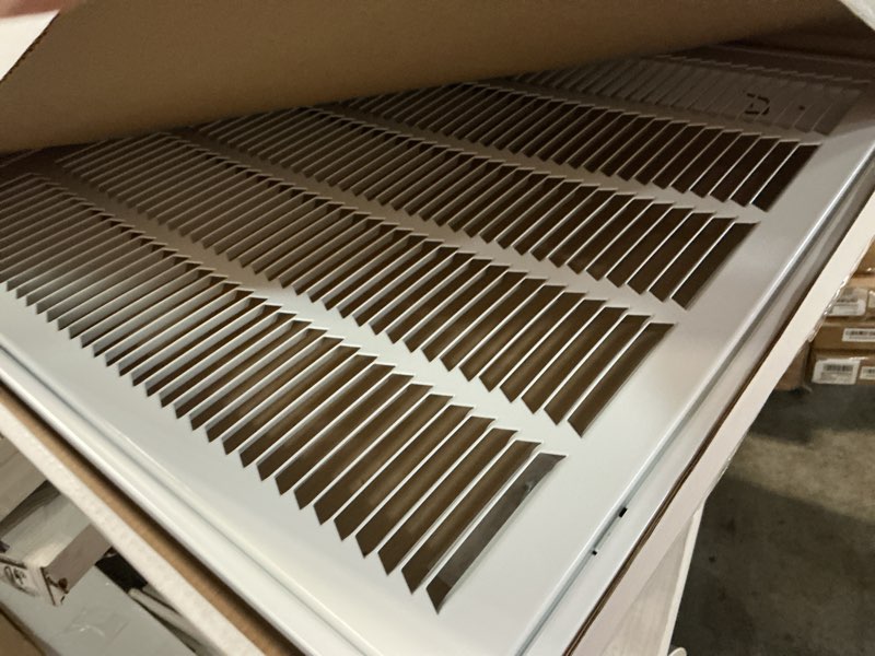 Condition photo showing Good Condition for everbilt 20 in. x 20 in. steel return air filter grille in white