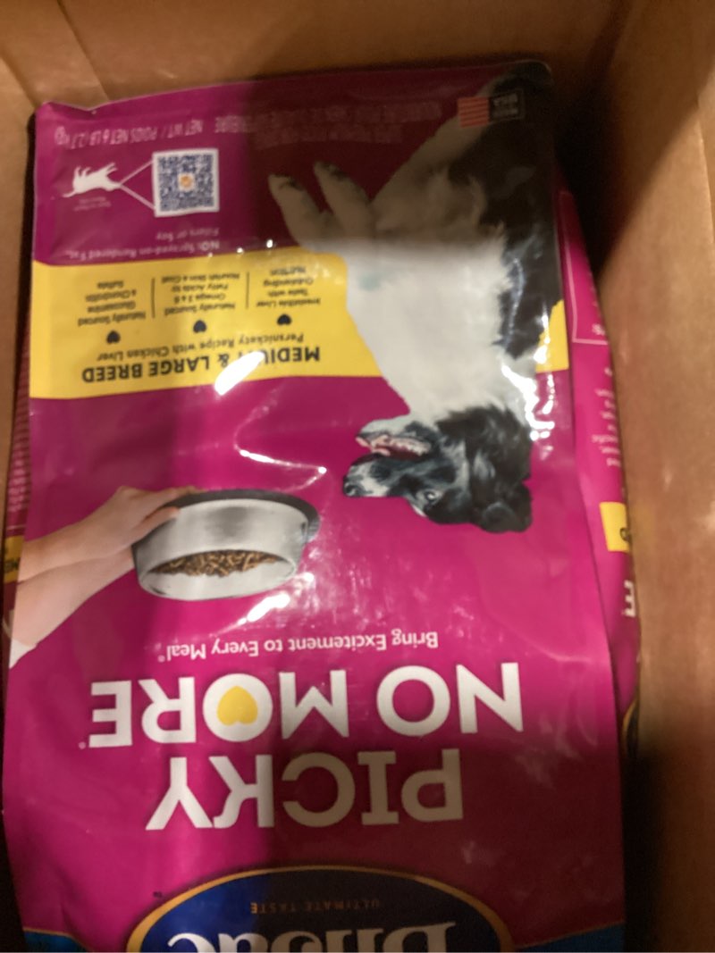 Condition photo showing As Is for bil-jac picky no more dry dog food for medium & large breeds | 6 lb 6 pound (pack of 1)