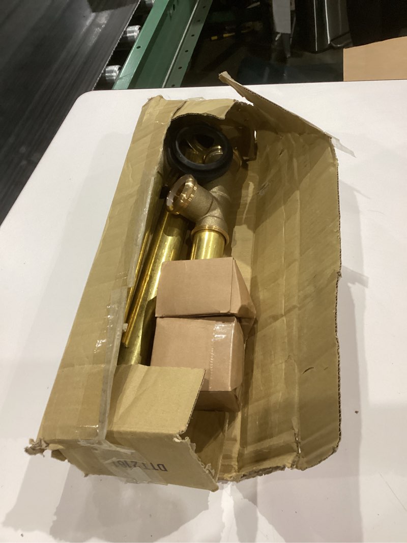 Condition photo showing As Is for kingston brass dtt2161 tip-toe bath tub drain and overflow, polished chrome