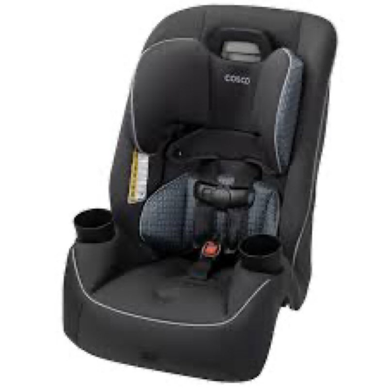 Cosco Kids Easy Elite Slim All-in-One Convertible Car Seat, Grey Glphys, Unisex