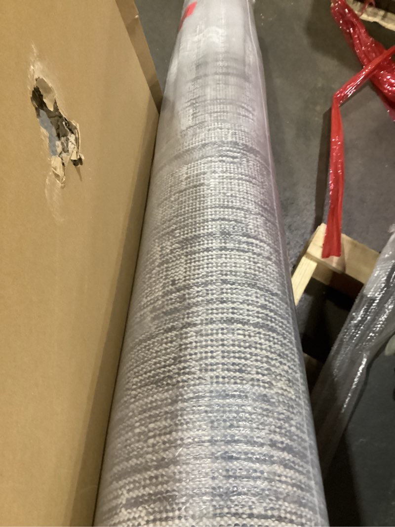 Condition photo showing As Is for loloi magnolia home by joanna gaines gigi collection gig-03 denim/ivory 9'-2" x 13' area rug