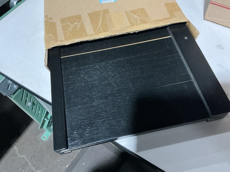 Condition photo showing As Is for Stove Top Covers for Electric Stove & Gas Burners: 29.5”×22”, Folding Noodle Board Stove Cover with Handles, Gas Stove Cover for RV, Apartment, Countertop-Dark Black