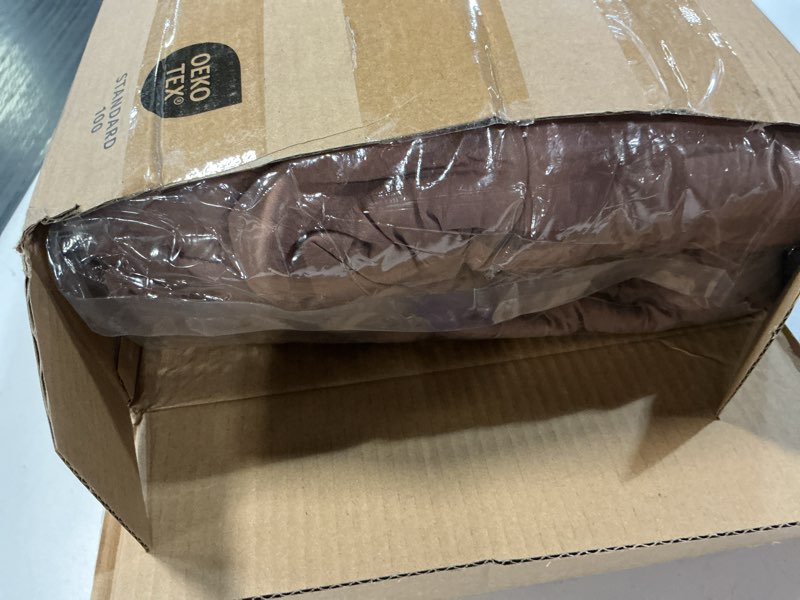 Condition photo showing Good Condition for love's cabin seersucker mocha mousse twin xl comforter set, 5-piece all season lightweight bed in a 