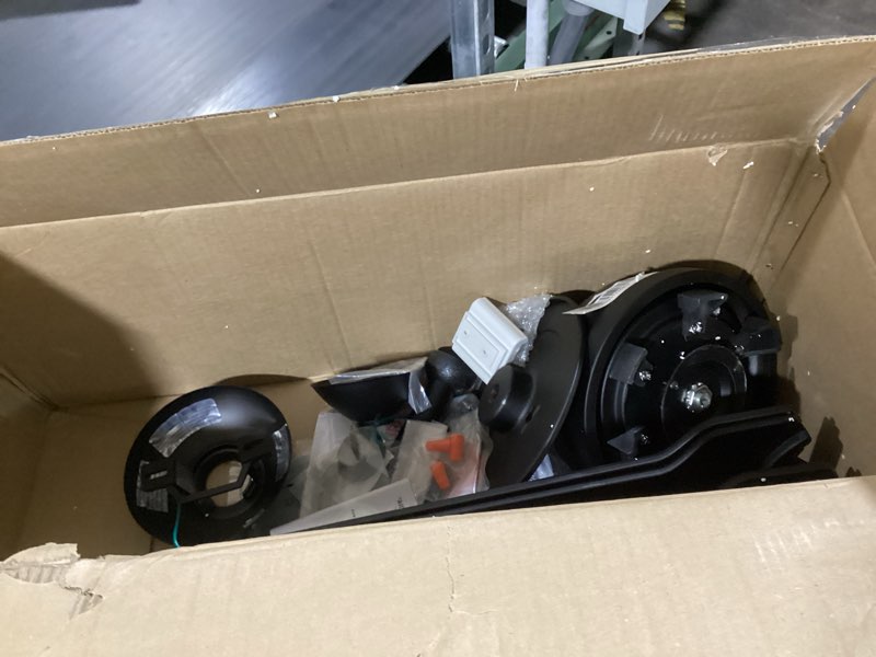 Condition photo showing As Is for Minka-Aire F753L-CL Java 54 Inch Outdoor Ceiling Fan with Integrated LED Light in Coal Finish