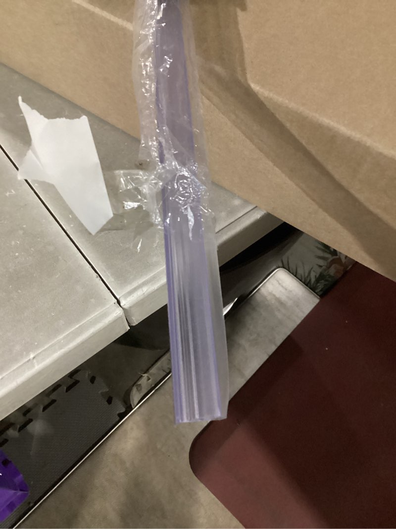 Condition photo showing Good Condition for Pivot Shower Door Bottom Seal – Stop Shower Leaks and Create a Water Barrier, 36 in., Clear Vinyl (Single Pack) (for 3/8" Glass)