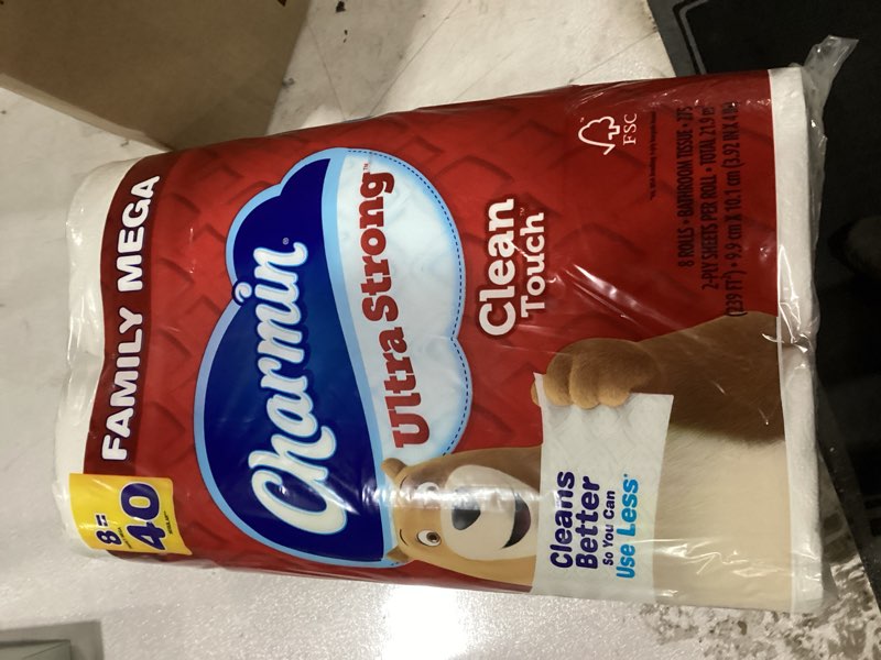 Condition photo showing New/Like New for Charmin Ultra Strong Clean Touch Toilet Paper, 24 Family Mega Rolls = 120 Regular Rolls