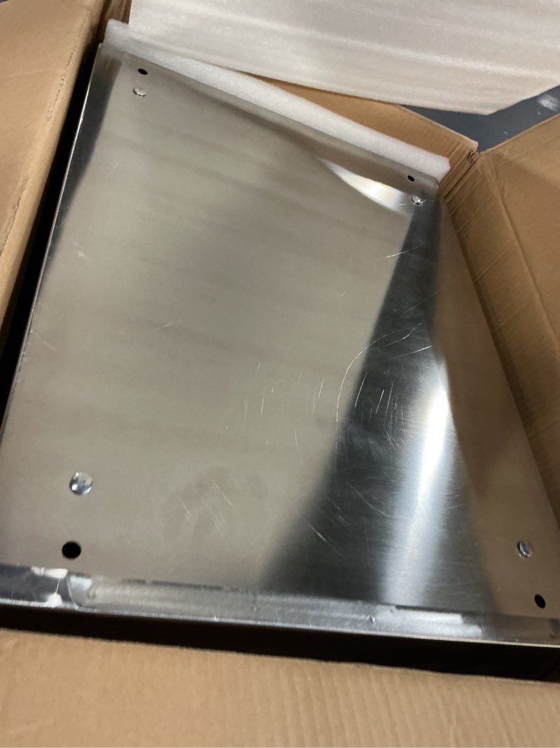 Condition photo showing New/Like New for EV Charger Cover for Tesla Wall Charger, Outdoor EV Charger Enclosure, Stainless Steel Electric Vehicle Charger Box with Mechanical Combination Lock, Waterproof and Dustproof, 23.6 x 16.9 x 8.3'' Fully enclosed