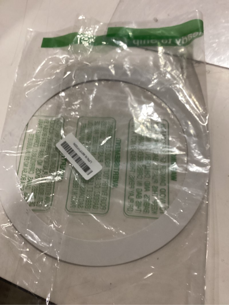 Condition photo showing Good Condition for patikil 8.27" id 10.24" od light trim ring, white goof ring matte circular light cover lighting fixture for ceiling wall recessed can downlights white 10.24" od x 8.27" id