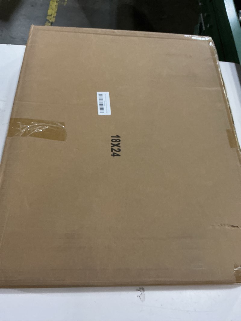 Condition photo showing New/Like New for PEALSN 18x24 Poster Frame Set of 6, Display Pictures 16 x 20 with Mat or 18 x 24 without Mat for Wall Mounting Display, poster frames 18 x 24 for Wall Decor, Black Black 18x24