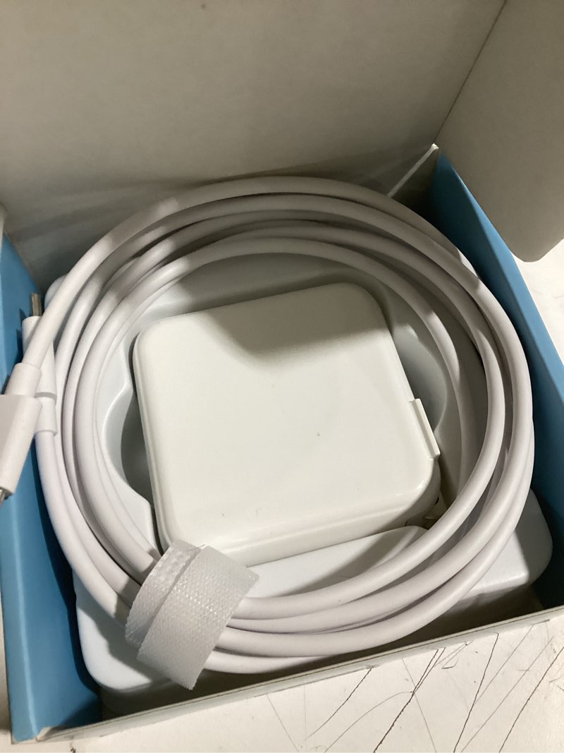Condition photo showing New/Like New for Charger for MacBook Air MacBook Pro 13 14 15 16 inch 2025 2024 2023 2022 2021 2020, M1 M2 M3 M4 Laptop 70W USB C Power Adapter, iPad, LED, 6.6FT USB-C Cable, Charging as Fast as Original Quality white