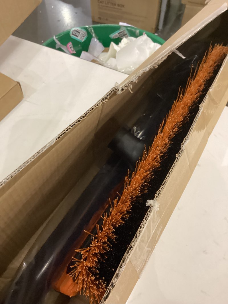 Condition photo showing As Is for Year-Round Roof Rakes for Snow, Leaves & Moss – 16” No-Scratch Foam Blade & Roof Brush, 4.7-24ft Telescoping Snow Rake for Roof, Solar Panels, RVs & Cars, C-Shaped Push/Pull Roof Snow Removal Tool 24 Feet