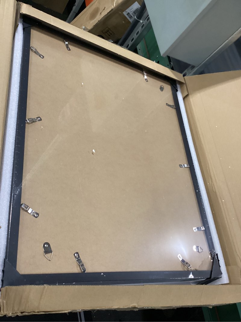 Condition photo showing New/Like New for 22x28 Picture Frame Black Set of 3, Display Pictures 18x24 with Mat or 22 x 28 Without Mat, Poster Frames 22x28 for Wall Hanging Horizontal and Vertical Black 22x28(3PK)