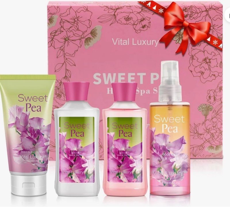 Vital Luxury Sweet Pea Bath & Body Kit