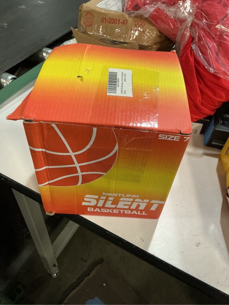 Condition photo showing New/Like New for Silent Basketball Dribbling Indoor, Foam Silent Basketball Indoor Training Higher Bounce Noiseless Quiet Ball for Quiet Dribbling Gift for Youth (Tangerine)