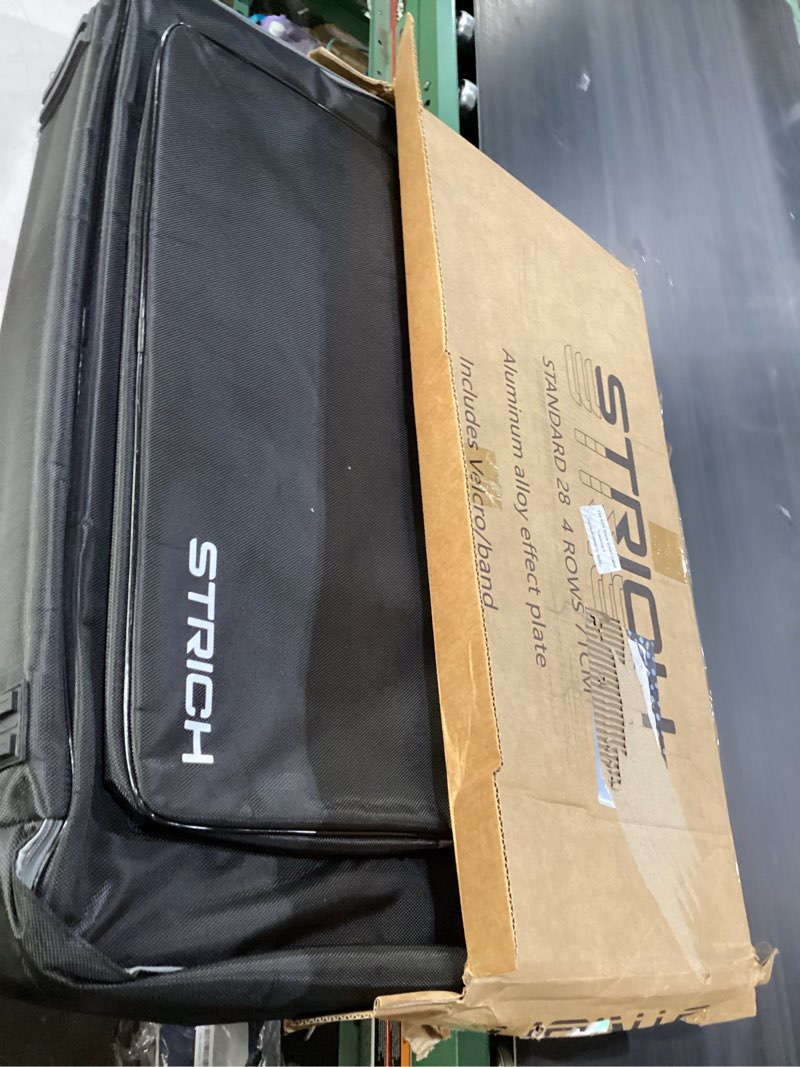 Condition photo showing New/Like New for strich guitar pedal board aluminum alloy 3.24lb lightweight pedalboard 28'' x 13.78'' extra large effect pedals board with carry bag, standard 28 (angled)
