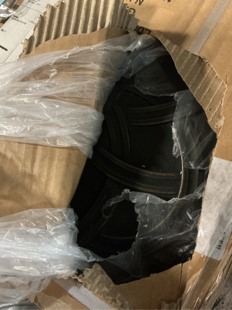 Condition photo showing Good Condition for oakland living antique bronze 33 lb round plastic and concrete patio umbrella stand base