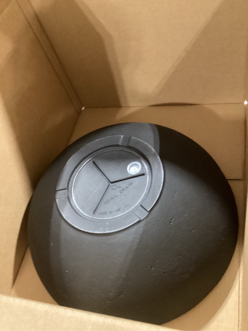 Condition photo showing Good Condition for arbora 21" santorini bowl polyresin indoor and outdoor planter with classic black finish - durable, weatherproof, lightweight, large plant pot for patio, garden, deck, entryway black 21" single