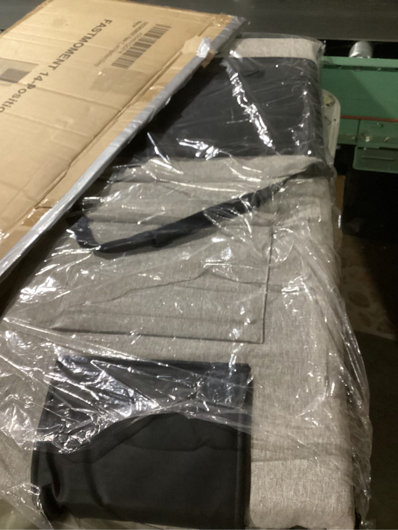 Condition photo showing New/Like New for floor chair with water repellent fabric 14-position adjustable floor chair with back support portable ground seating for adults foldable meditation seat with washable cover (light grey) light grey & black upgraded - with water repellent fabric