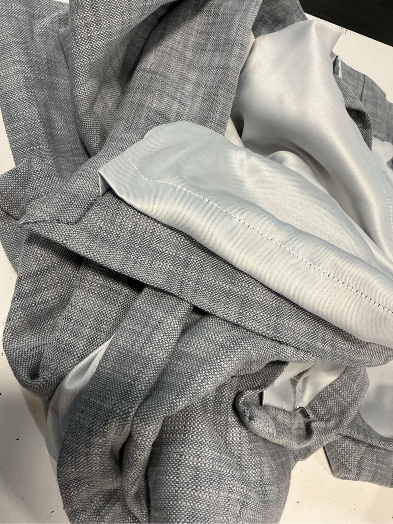 Condition photo showing As Is for quince textured cotton true blackout curtain 48x84 (incomplete)