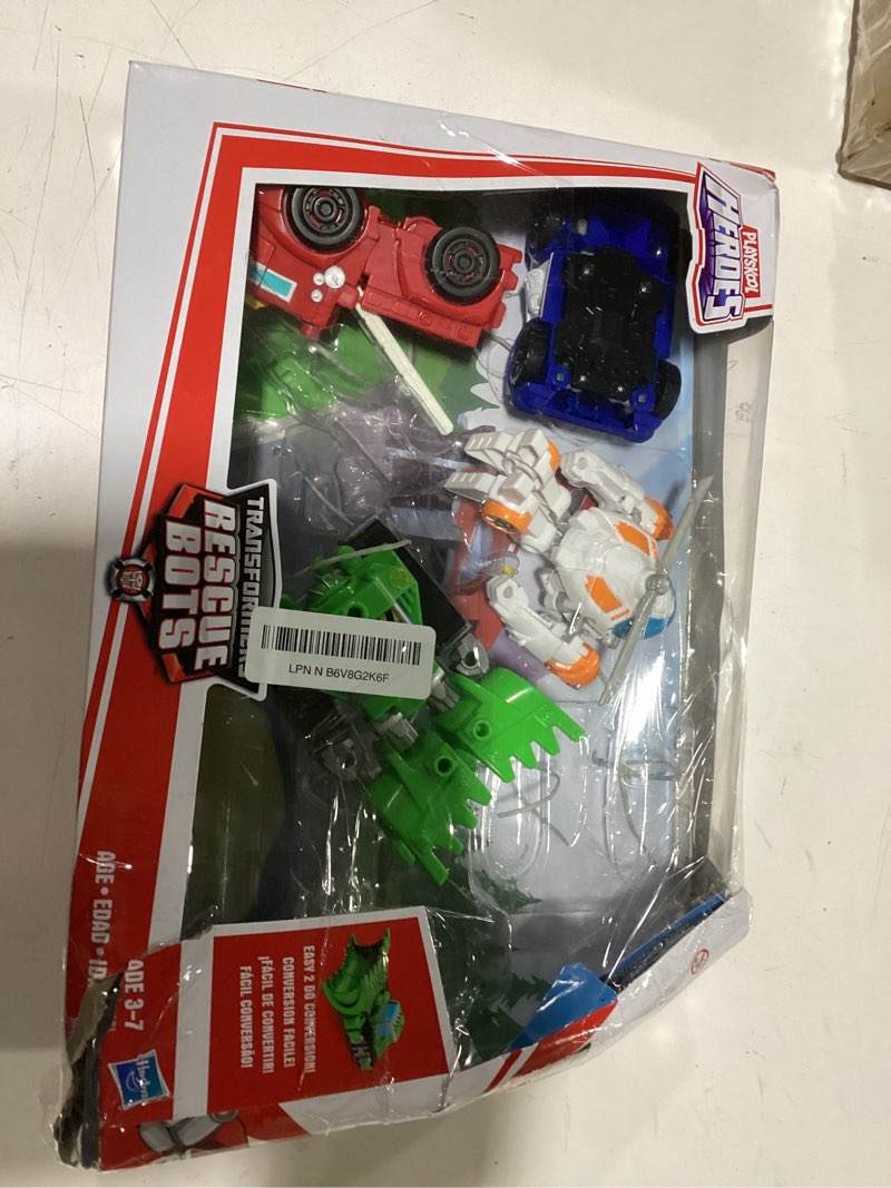 Condition photo showing Good Condition for Transformers Rescue Bots Griffin Rock Team Action Figures (Amazon Exclusive)