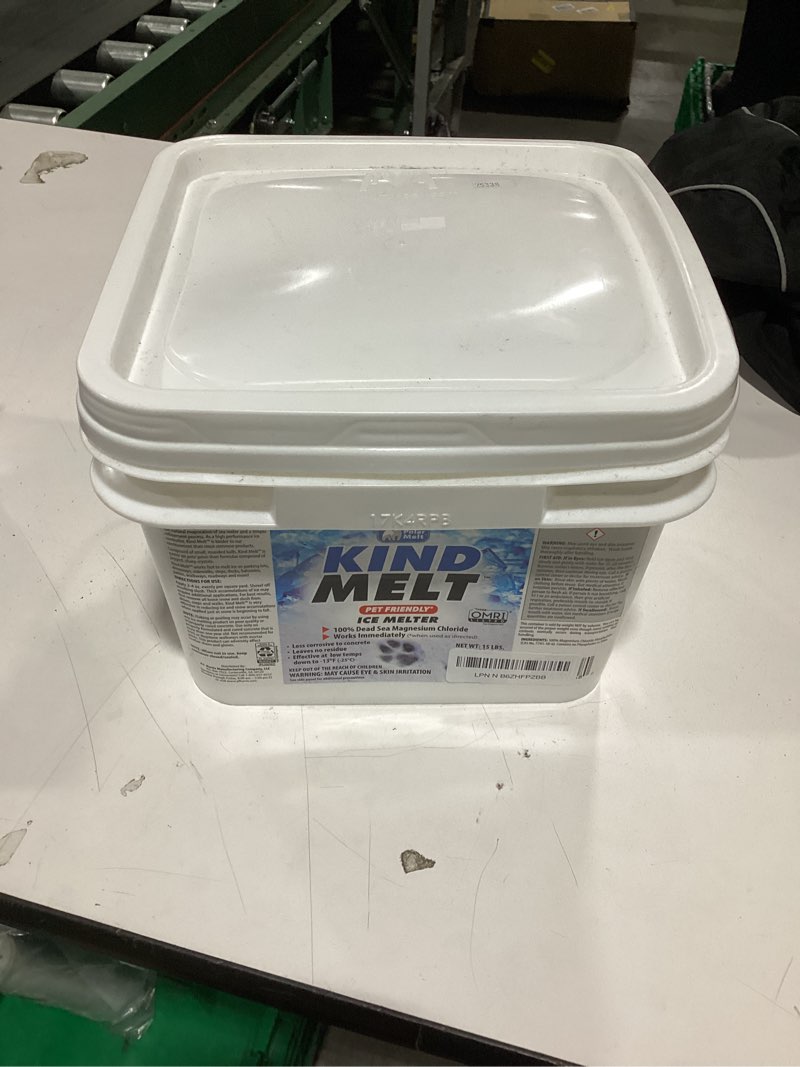 Condition photo showing New/Like New for Harris Kind Melt Pet Friendly Ice and Snow Melter, Fast Acting 100% Pure Magnesium Chloride Formula with Scoop Included, 15lb 15.0 Pounds