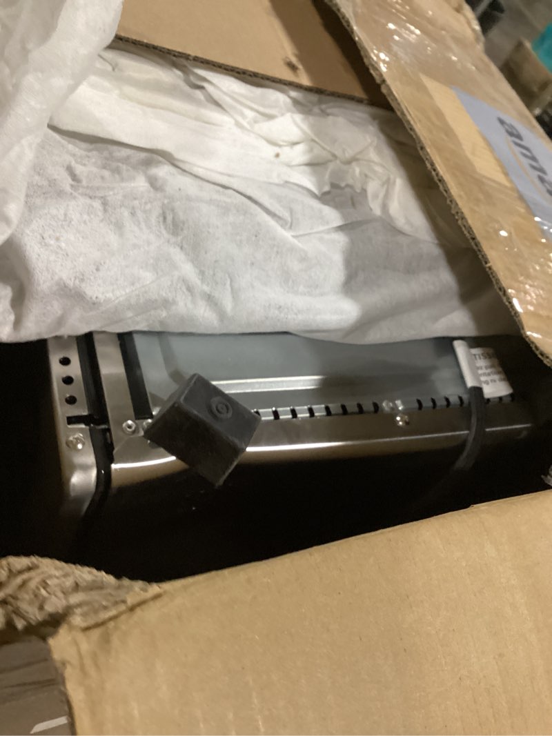 Condition photo showing As Is for Panasonic FlashXpress Family Size Air Fryer Toaster Oven Combo, 11 Cooking Functions, 1800W PFAS-Free, Double Infrared Heating, Temperature Control Dial, Stainless Steel - NB-G211P FlashXpress XL Silver