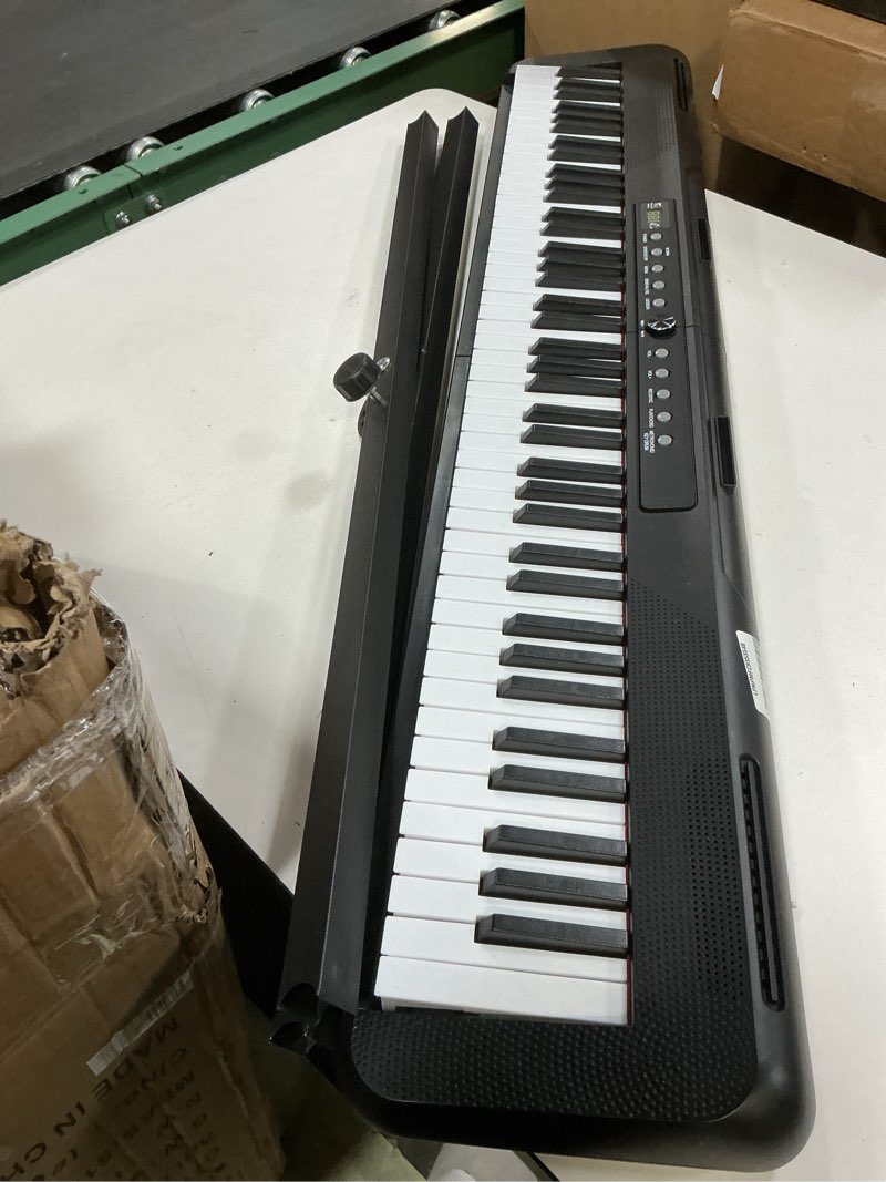 Condition photo showing As Is for 88 Key Digital Piano, Semi Weighted Electronic Keyboard Piano with Music Stand, Power Supply, Sustain Pedal, Stand, Bluetooth, MIDI, for Beginner Professional at Home, Stage Black