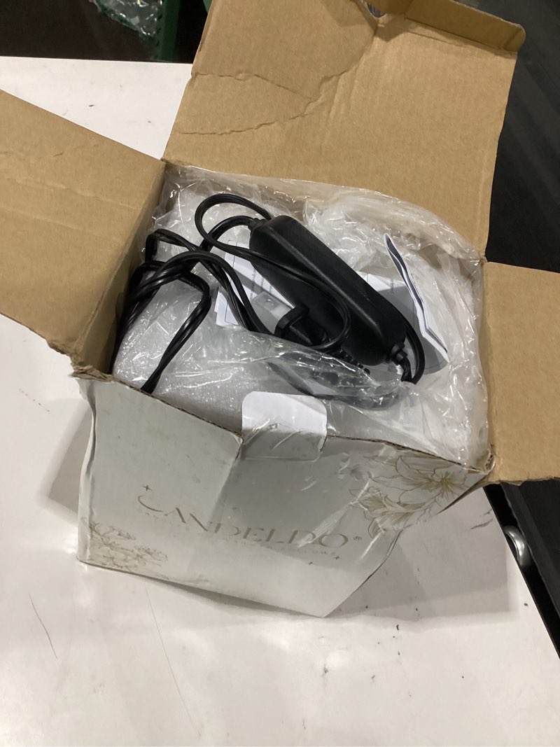 Condition photo showing Good Condition for candeldo candle warmer lamp with timer: navy blue candle warming lamp with 2 bulbs height adjustable wax melt dimmable bedroom decor for women