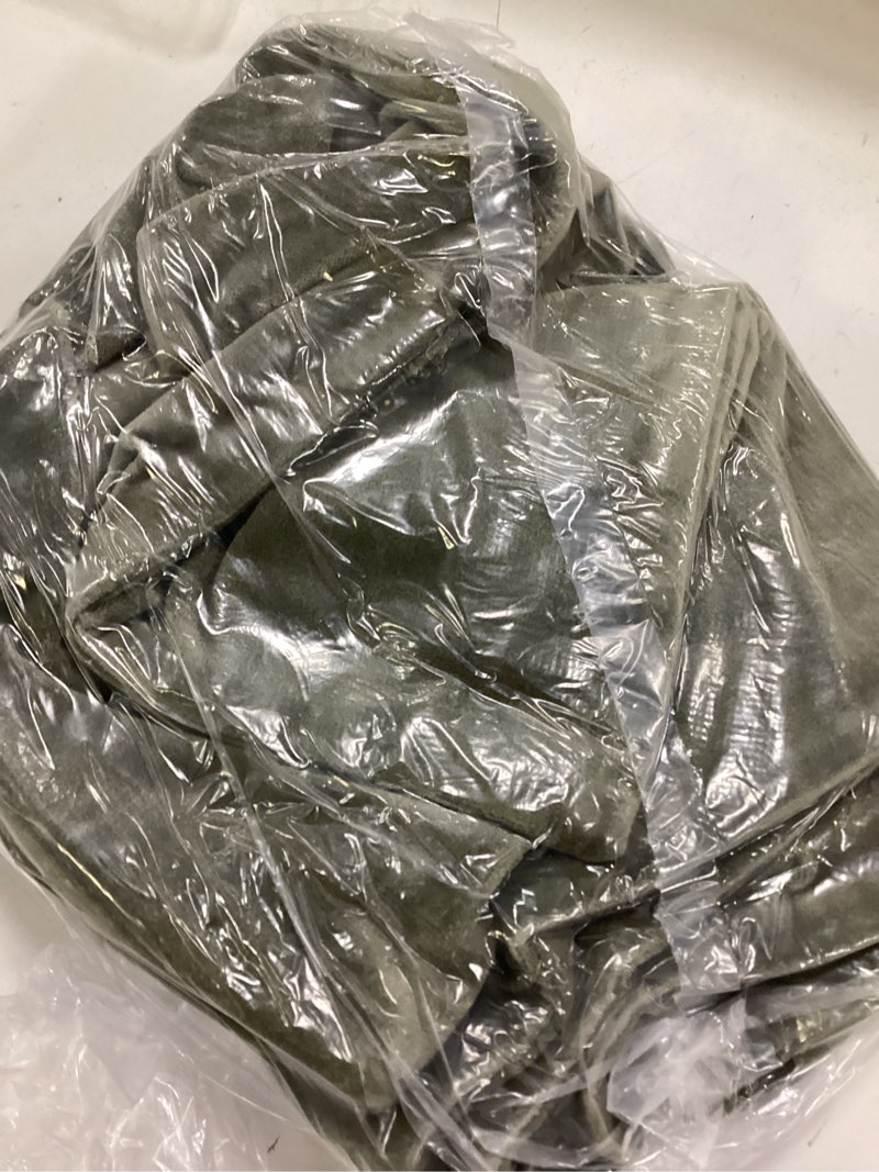 Condition photo showing Good Condition for cotton velvet oversized lumbar pillow cover, 12"x48", moss