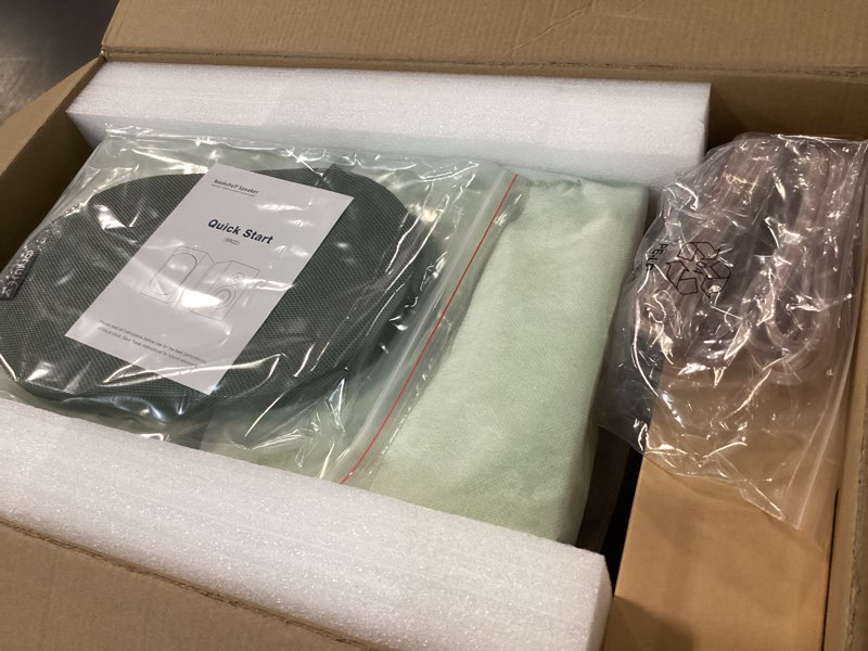 Condition photo showing New/Like New for Passive Bookshelf Speakers with Detachable Magnetic Grille & Hi-Fi Amp | Avocado Green Finish | Studio-Grade Audio for Vinyl, TV, and Wireless Streaming