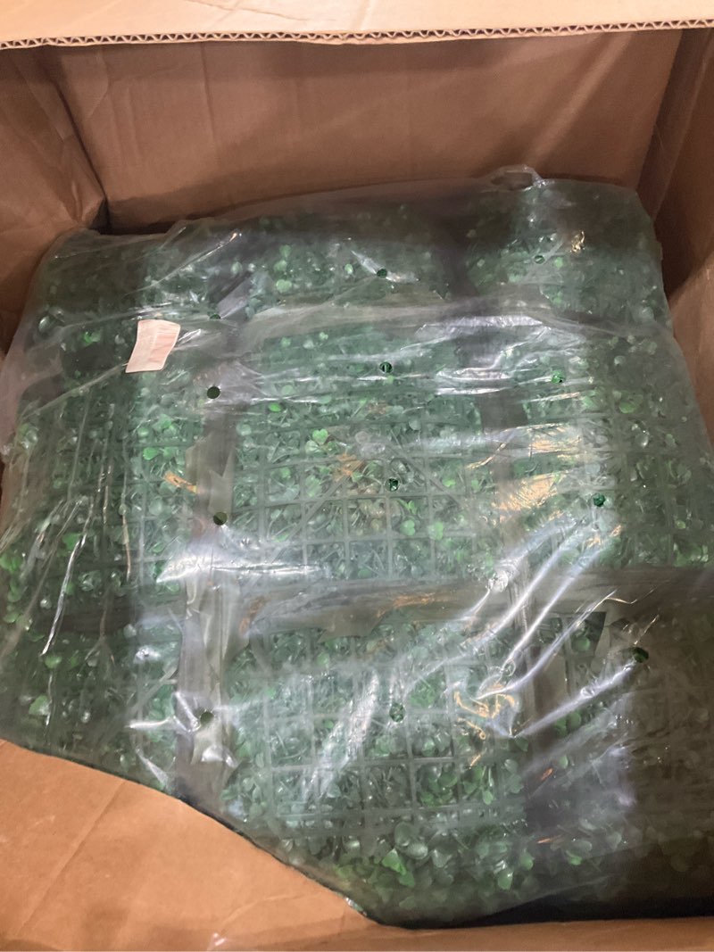 Condition photo showing Good Condition for luyue 24pcs 20”×20” boxwood panels, artificial grass wall panels fake greenery backdrop wall grass backdrop artificial plant walls for outdoor indoor garden fence backyard 1 20"×20" - 24pcs