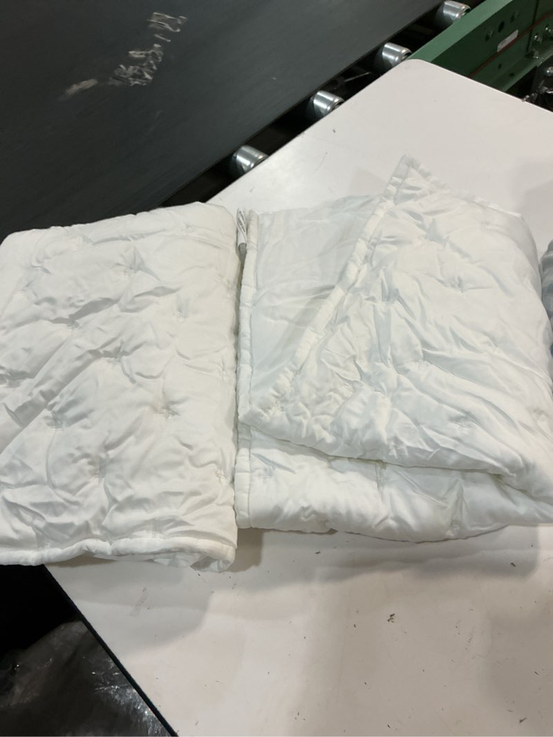 Condition photo showing Good Condition for quince bamboo dream quilted sham set pillowcase color:white 20in x 26in 