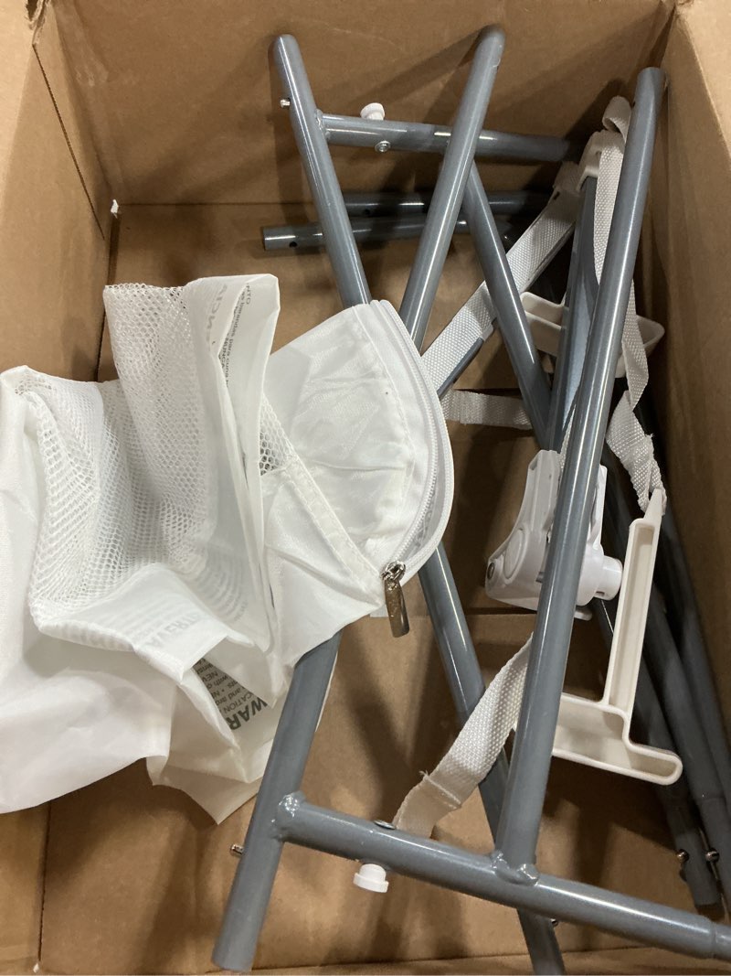 Condition photo showing As Is for regalo swing down crib rail, with reinforced anchor safety system 33 inch