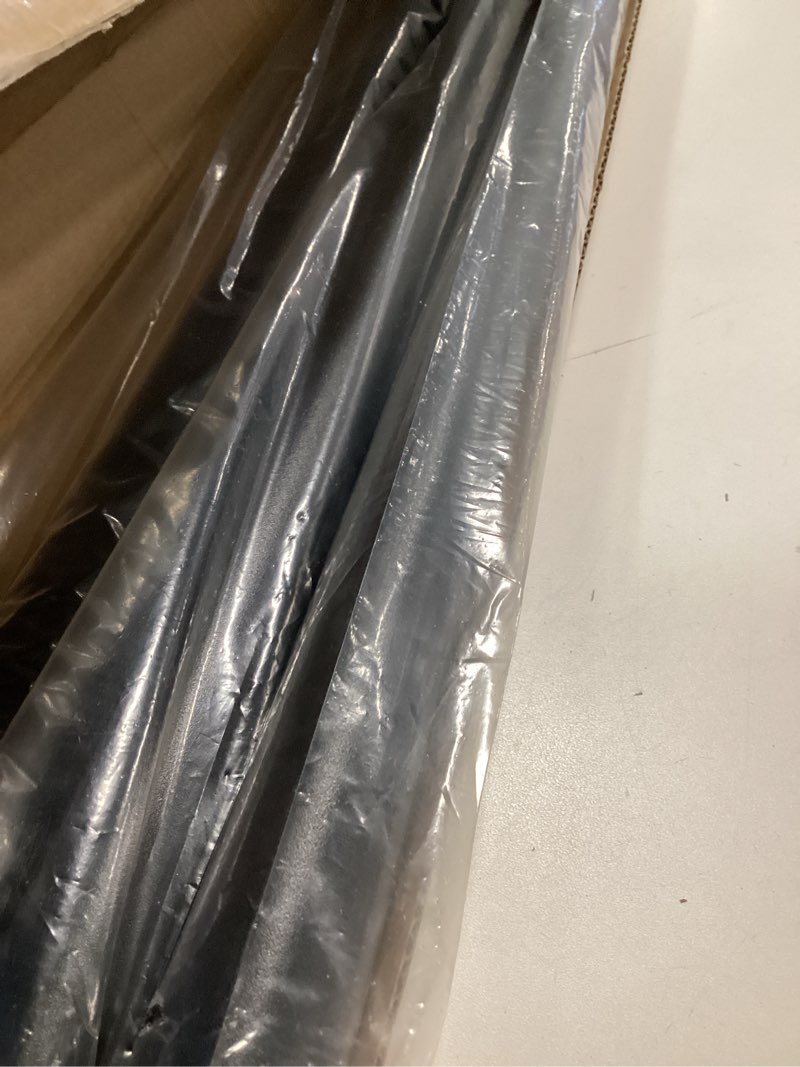 Condition photo showing New/Like New for Oxdigi Tension Shower Doorway Curtain Rod/Adjustable 122.1-141.7 inches No Drilling Window Curtain Rod for Bethroom, Indoor Decor/Matt Black 122.1" - 141.7" Black