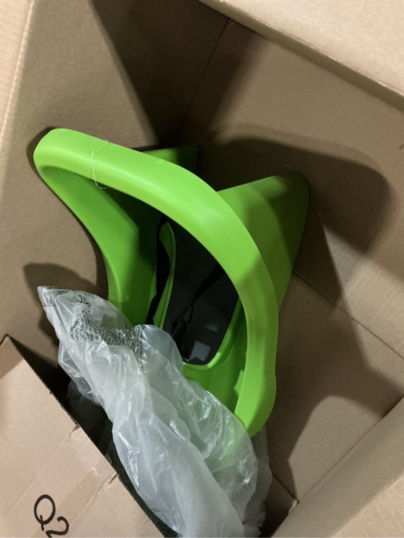 Condition photo showing As Is for Gizmo Riders Baby Rider, Toddler Sled - 3-Point Harness, Anti-Slip Seat, Retractable Tow Strap, Durable Plastic, Ideal for 6 Months to 3 Years, Supports Up to 55 lbs, Winter Fun for Little Ones Mystic Green