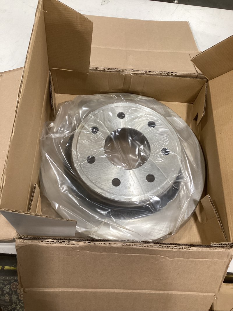 Condition photo showing As Is for bendix premium prt5698 front brake rotor for ford expedition 2021-2007, f-150 2020-2010, lincoln navigator 2021-2007. oe reference: 7l1z1125a, 7u2z1v125ha, 8l1z1125a, 9l1z1125a, al3z1125b, cl3z1125b front prt5698