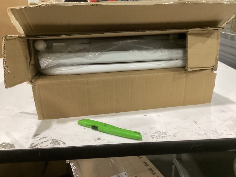 Condition photo showing New/Like New for allpop max tv tray table, adjustable tv dinner tray for eating, extra large tray stand, folding laptop table with 6 heights & 3 tilt angles for bed & sofa, white white allpop-max tv tray
