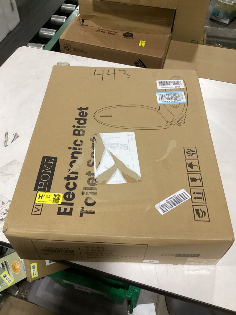 Condition photo showing New/Like New for VIVOHOME Smart Heated Bidet Toilet Seat with Self-Cleaning Nozzle for Rear and Front Cleansing, Warm Air Dryer with Adjustable Temperature Settings, Soft Close Lid, Nightlight