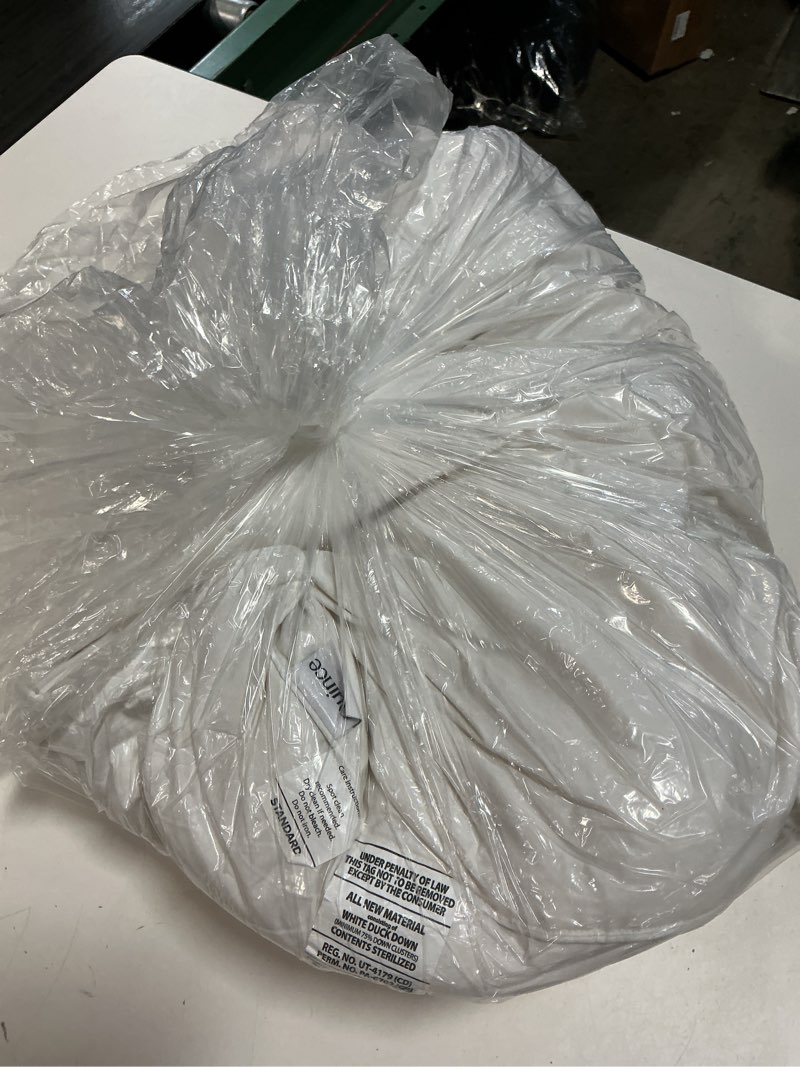 Condition photo showing Good Condition for standard down pillow white