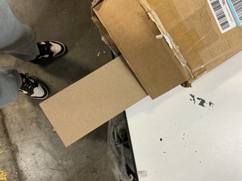 Condition photo showing As Is for longking premade board and batten wainscoting kit, mdf paintable accent wall panels with edge trim, pre-cut ready to assemble moulding for interior home decor, covers 93.93 x 56 in.